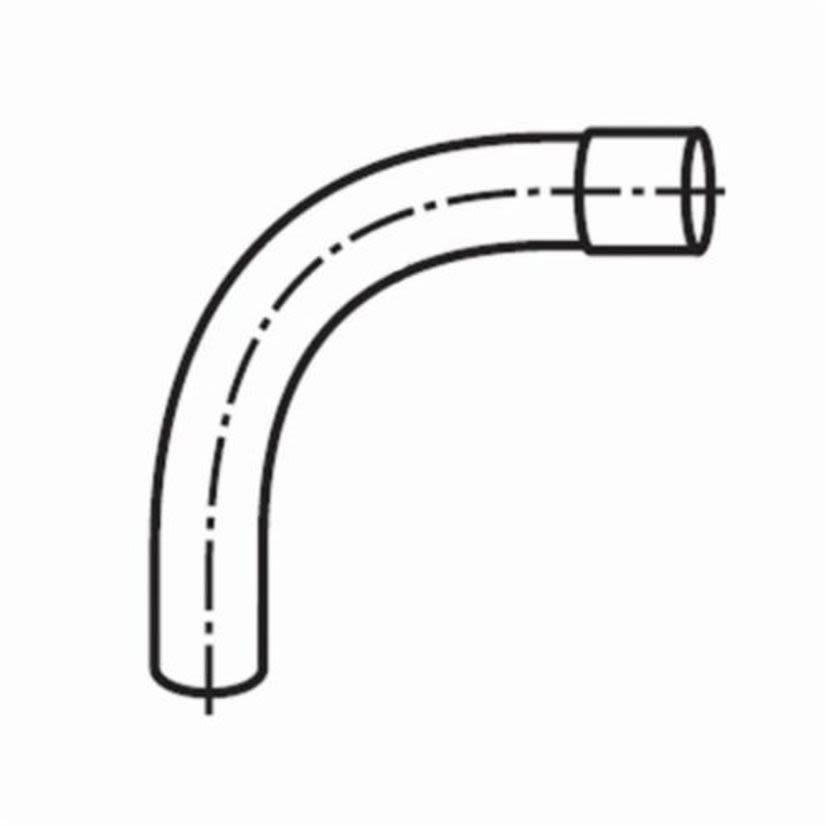 Thomas & Betts Carlon® UC9DJBLB SCH 40 Long Bell End Utility Elbow, 2 in Trade, 90 deg, PVC