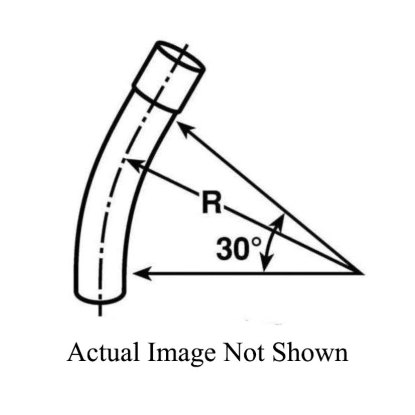 Thomas & Betts Carlon® PH6FN Type DB-120 Non-Metallic Conduit Sweep, 4-1/2 in Dia, 30 deg, 36 in Radius