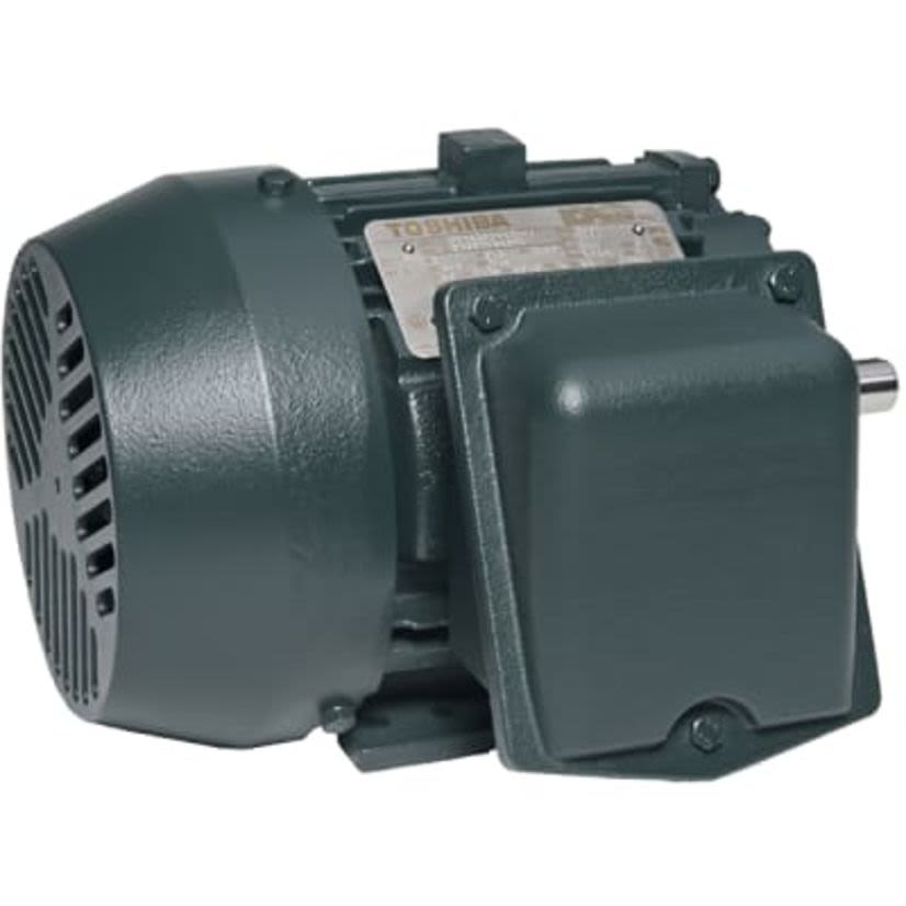 Toshiba EQP Global 0102XSSB41A-P 840 Continuous-Duty Type IKH AC Motor, TEFC Enclosure, 10 hp, 460 V AC, 60 Hz, 3 ph, 215T Frame, 3600 rpm Speed, Footed Mount