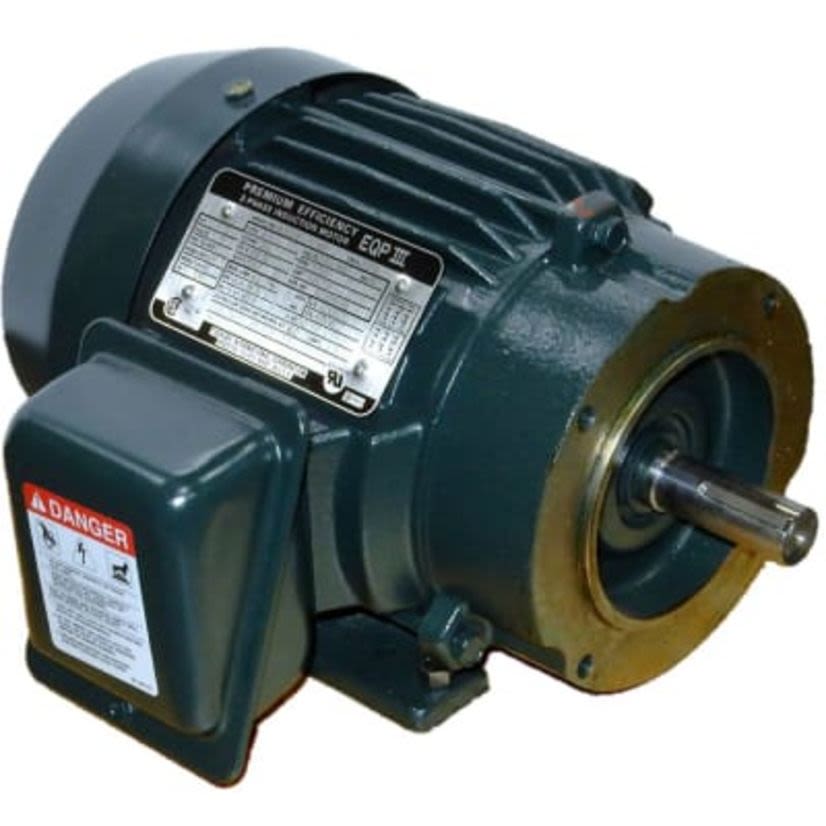 Toshiba EQP Global 0104XDSB42A-P 841 Continuous-Duty Type IKH AC Motor, TEFC Enclosure, 10 hp, 460 V AC, 60 Hz, 3 ph, 215TC Frame, 1800 rpm Speed, C-Face Footed Mount