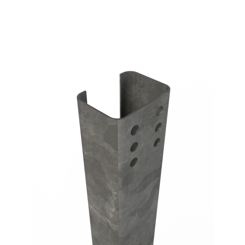 Unirac 404002 DGFT Support Brace C-Pile, 15 ft L, For Use With Unirac DGFT Ground Fixed Tilts, Silver