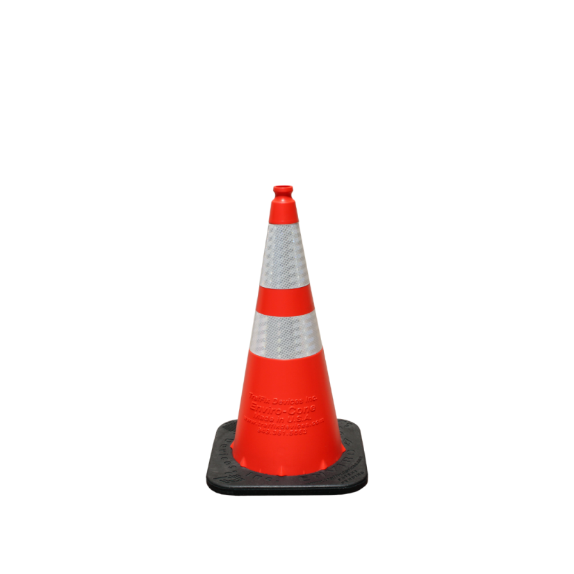 VizCon 16028-HIWB-7 28in Cone Orange Reflective Enviro-Cone W/ 7lb Base