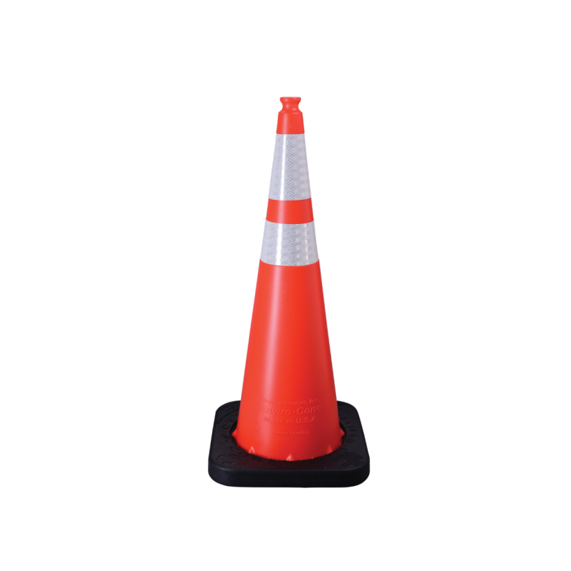 VizCon 16036-HIWB-10 36in Cone Orange Reflective Enviro-Cone W/ 10lb Base