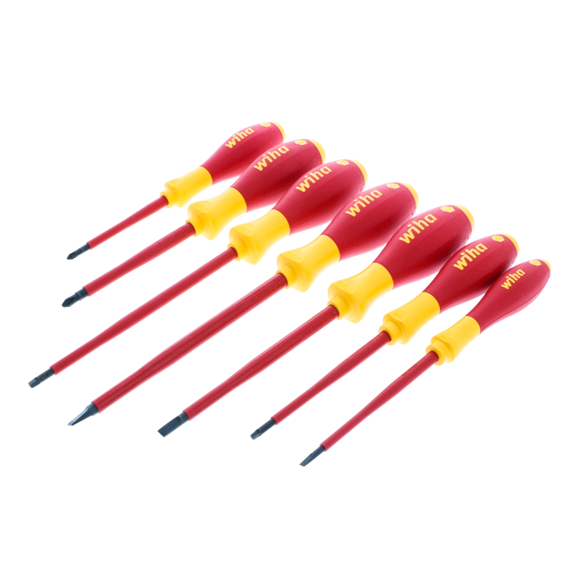 Wiha Tools 32097 7 Piece Insulated SoftFinish Screwdriver Set