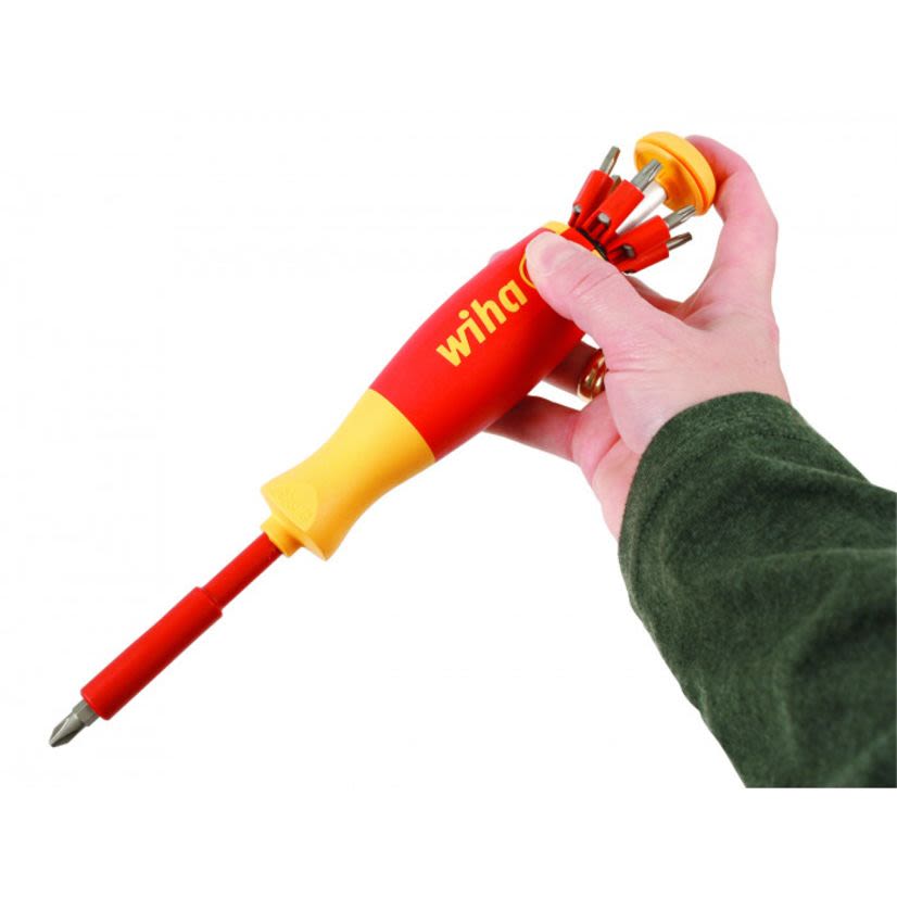 Wiha Tools 38051 Insulated Ultra Driver 12-in-1 Insert Bit Holder