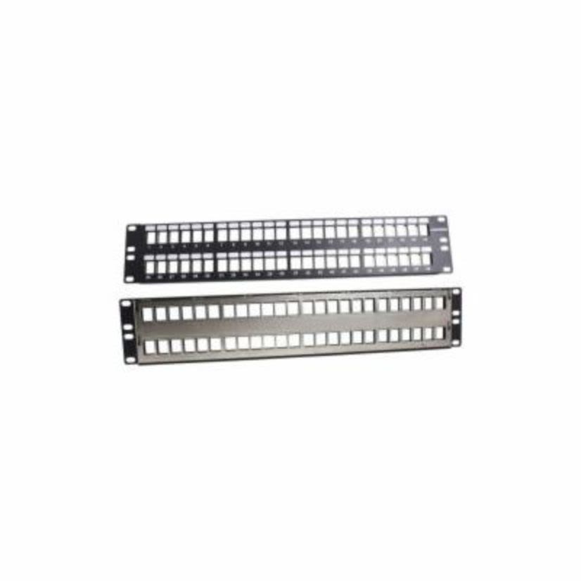 comCables™ PP-K48-FM-SH-C Unloaded Modular Patch Panel, 48 Ports