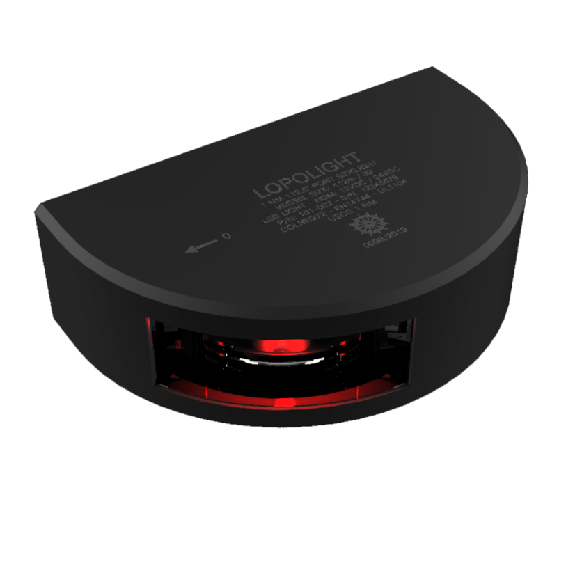 Lopolight 101-002-B 1Nm 112,5° Red, Port, Black Anodized