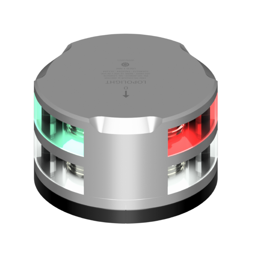 Lopolight 101-009-FB-B 1Nm Tri-Color/Anchor, Black W/Fb Base