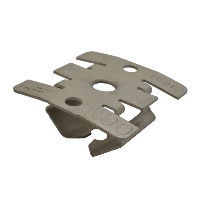 nVent CADDY nVent ERICO 4QCN Strut Nut, 1/4-20 Thread, 1/4 in Rod Size, 10 ft lb Torque, 1/4-20 UNC Right Hand Thread, For Use With nVent CADDY Rod Lock, Spring Steel