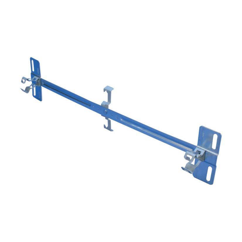 nVent CADDY 812MB18CO Box/Multiple Conduit Hanger With Rod, Wire Clip, 1/2 in, 3/4 in Conduit, Spring Steel
