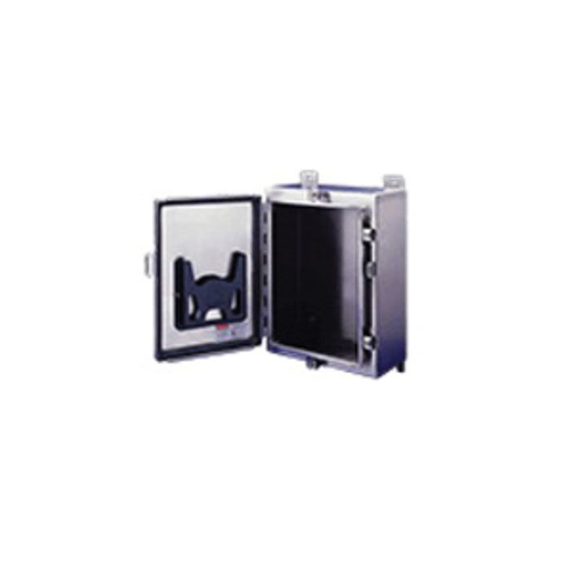 nVent HOFFMAN A161206LPEMCSS A4SEM Medium Type EMC Enclosure, 16 in L x 12 in W x 6 in D, NEMA 4X/IP66 NEMA Rating, 304 Stainless Steel