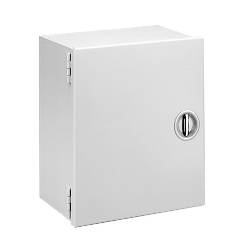 nVent HOFFMAN A30N248LP A1M Medium Enclosure With Recessed Handle, 30 in L x 24 in W x 8.62 in D, NEMA 1/IP30 NEMA Rating, Steel