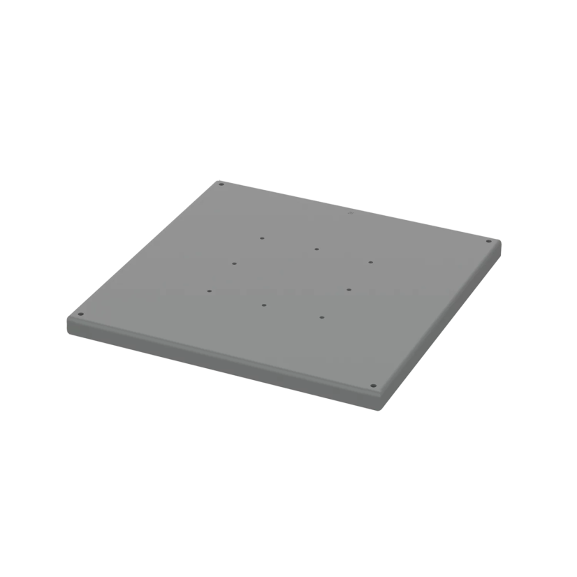 nVent HOFFMAN A18SBASE P1 Pedestal Base, 18 in L x 18 in W, For Use With HMI Consolets, Steel, Gray