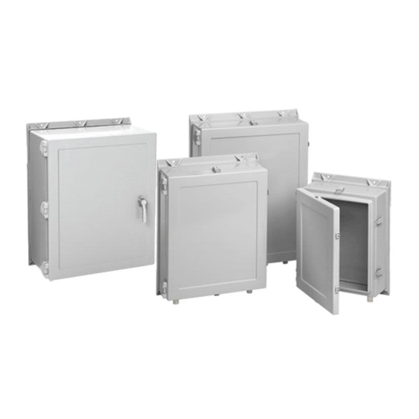 nVent HOFFMAN A20H1608GQRLP A17WM Medium Enclosure, 20.19 in L x 16-1/4 in W x 8 in D, NEMA 4X NEMA Rating, Fiberglass