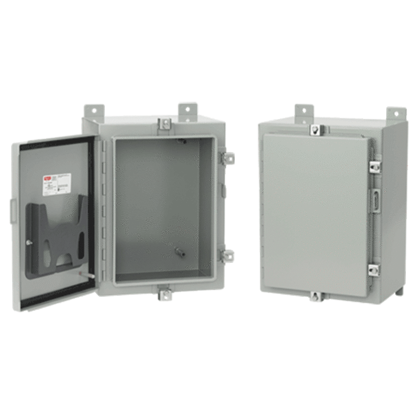 nVent HOFFMAN A20H20BLP A4 Series 1-Door Enclosure, 20 in L x 20 in W x 8 in D, NEMA 4/IP66 NEMA Rating, Steel
