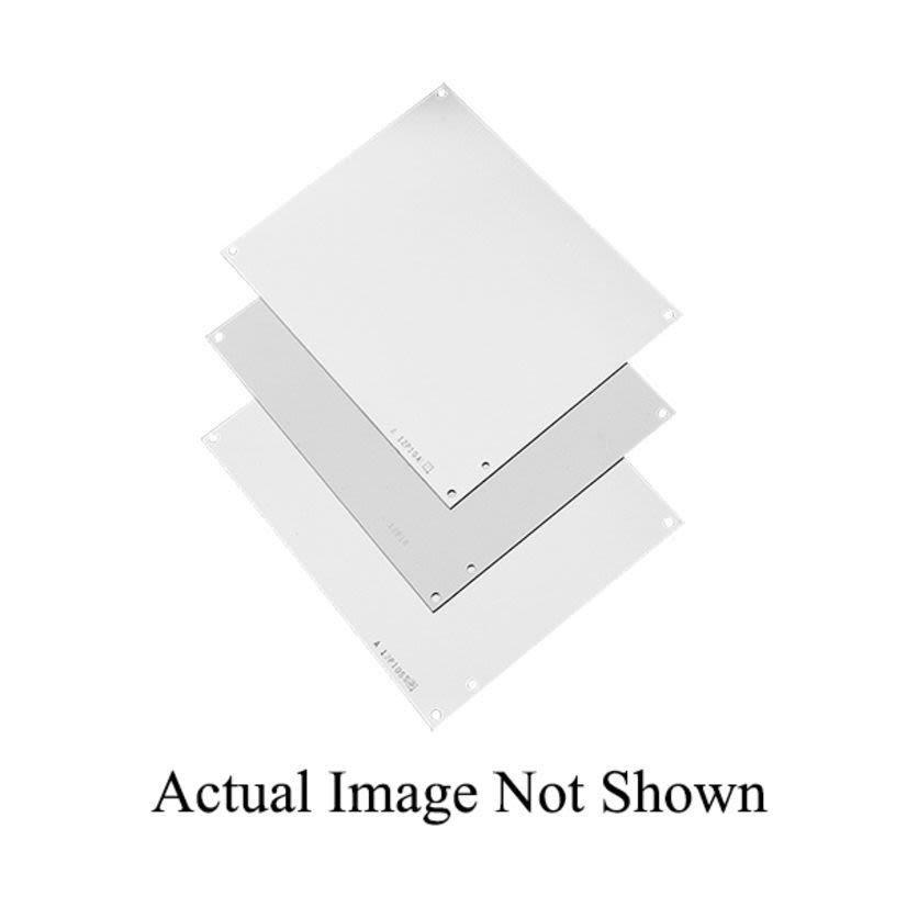 Hoffman A37P21 A26P Enclosure Panel, 21-3/4 in W x 37.88 in H, Steel, White