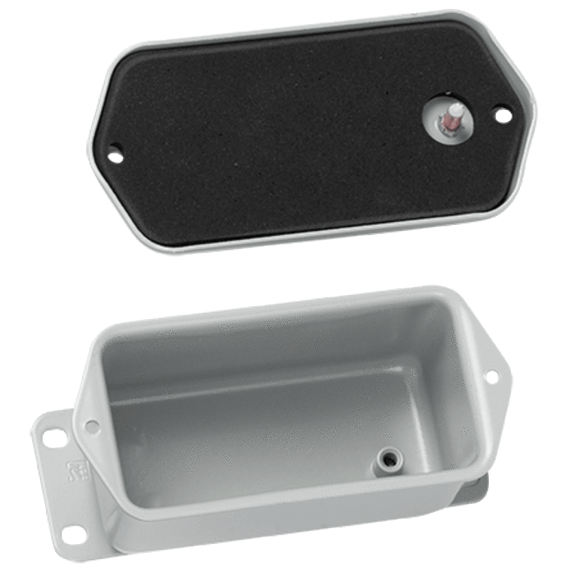 nVent HOFFMAN A402DSC Contoured Junction Box, 4 in H x 2 in W x 2 in D, Flat Screw Cover, NEMA 4/IP66 NEMA Rating, Steel