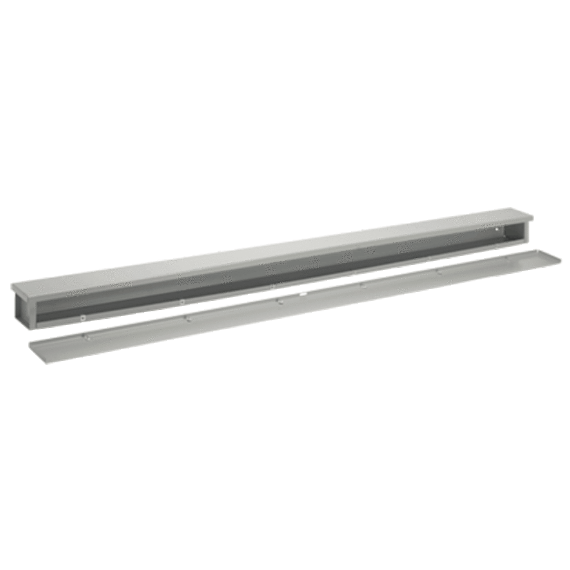 nVent HOFFMAN A6660RT F40PT Wiring Trough, 60 in L x 6 in W x 6 in H, Slip-On Removable Cover, Steel