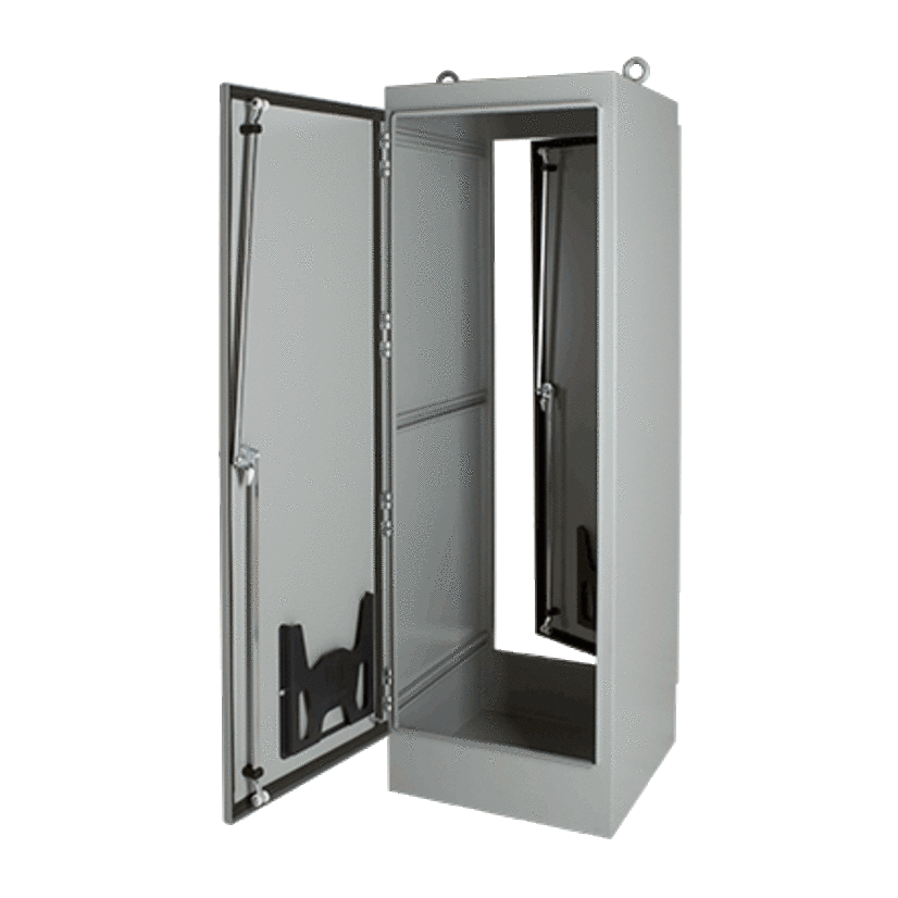 nVent HOFFMAN A723624FSG A30 1-Door Single Access Enclosure, 72.06 in L x 36.06 in W x 24.06 in D, NEMA 12/IP55 NEMA Rating, Steel