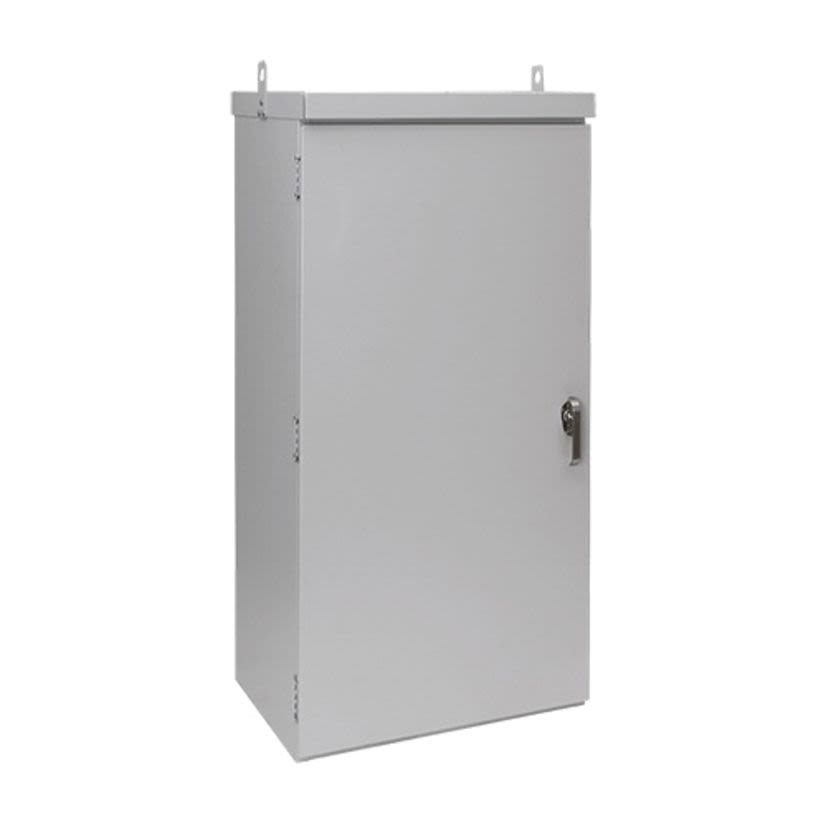 nVent HOFFMAN WEATHERPRO A72R2518FSLP A3PM 1-Door Enclosure, 72 in L x 25 in W x 18 in D, NEMA 3R/IP32 NEMA Rating, Steel