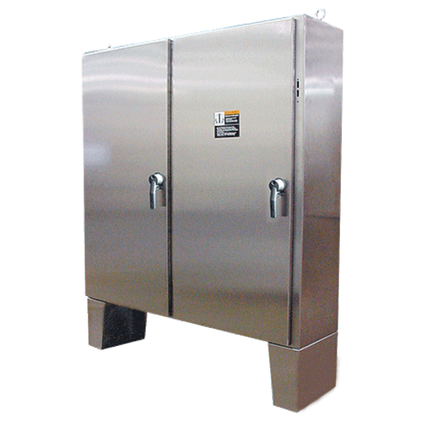 nVent HOFFMAN A72X7312SSLPN4 A21S4 2-Door Disconnect Enclosure, 72.12 in L x 73-3/4 in W x 12.12 in D, NEMA 4X/IP66 NEMA Rating, 304 Stainless Steel