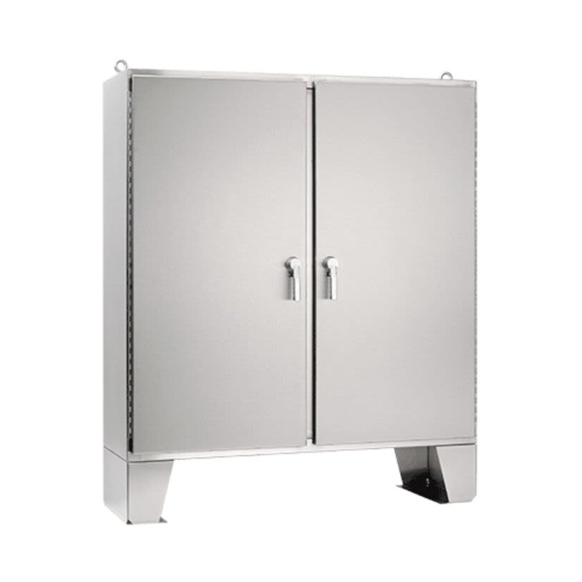 nVent HOFFMAN A62H6018SSLP3PT A4S3 Enclosure Door With 3-Point Latch, 62.062 in L x 60.062 in W x 18.062 in D, For Use With 2-Door Free-Standing Enclosures, 304 Stainless Steel