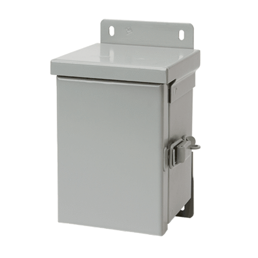 nVent HOFFMAN A12R126HCR A3SM Small Enclosure With Knockout, 12 in L x 12 in W x 6 in D, NEMA 3R NEMA Rating, Steel