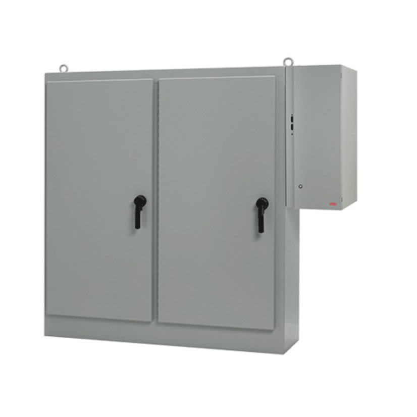 nVent HOFFMAN SEQUESTR A84XD7818FTCLPG A28X2 2-Door External Disconnect Enclosure, 84.12 in L x 78-1/2 in W x 18.12 in D, NEMA 12/IP55 NEMA Rating, Steel