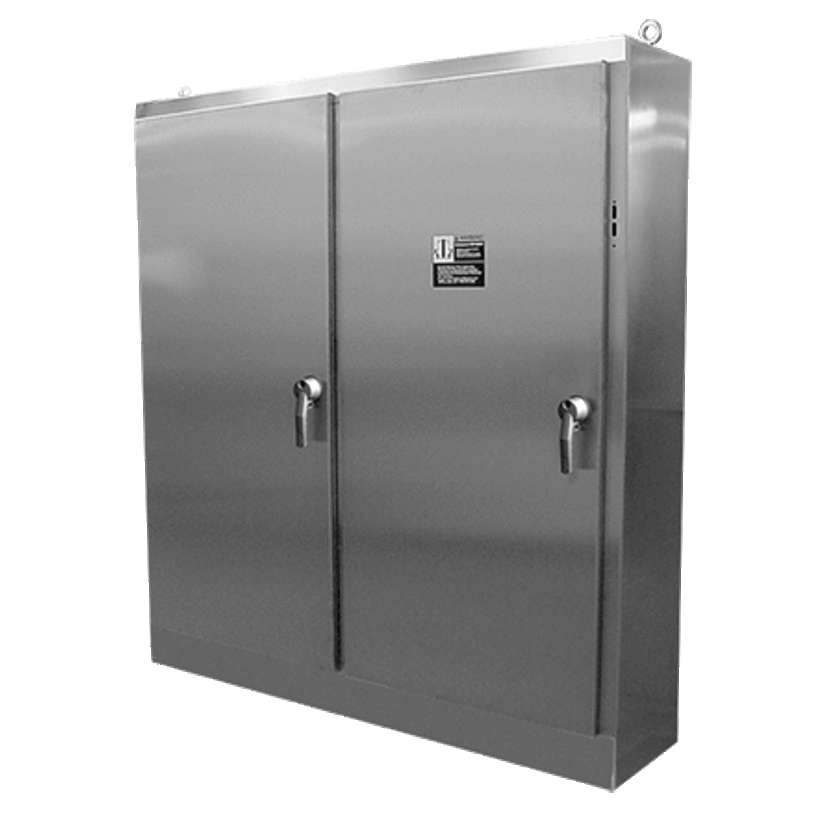 nVent HOFFMAN A84XM4EW18SSN4 A28S4 4-Door Disconnect Enclosure, 84.12 in L x 158 in W x 18.12 in D, NEMA 4X/IP66 NEMA Rating, 304 Stainless Steel