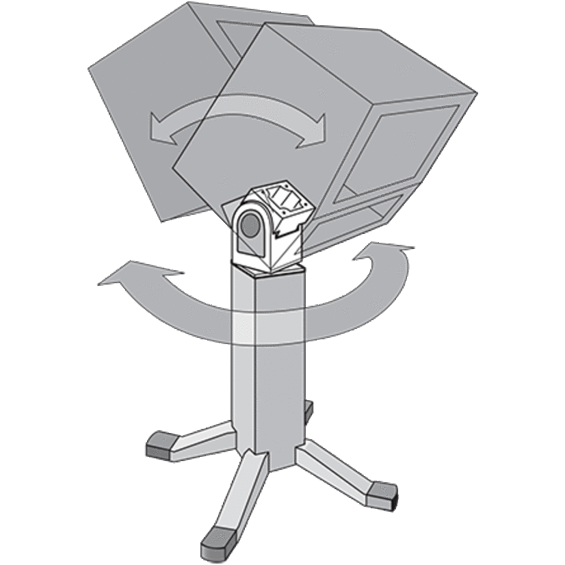 nVent HOFFMAN AST44 Swivel Tilt Unit 5.81 x 4 x 4 inch, Aluminum, For Use With HMI Enclosures, Aluminum