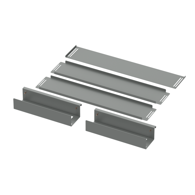 nVent HOFFMAN AU4018SFF Sliding False Floor, 14 ga Mild Steel, Gray