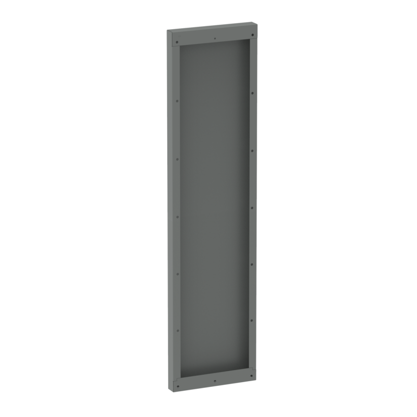 nVent HOFFMAN AU8418EPT Universal Free-Stand Formed End Plate, 84.13x18.11x2.50, Gray, Steel