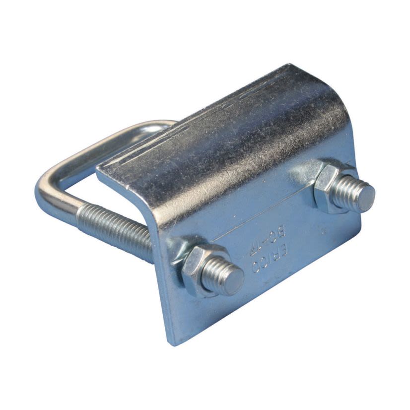 nVent CADDY ERISTRUT BC17A000EG Dual Purpose Strut Beam Clamp With U-Bolt and Nut, 13/16 in THK Flange, 1200 lb Static Load, Steel