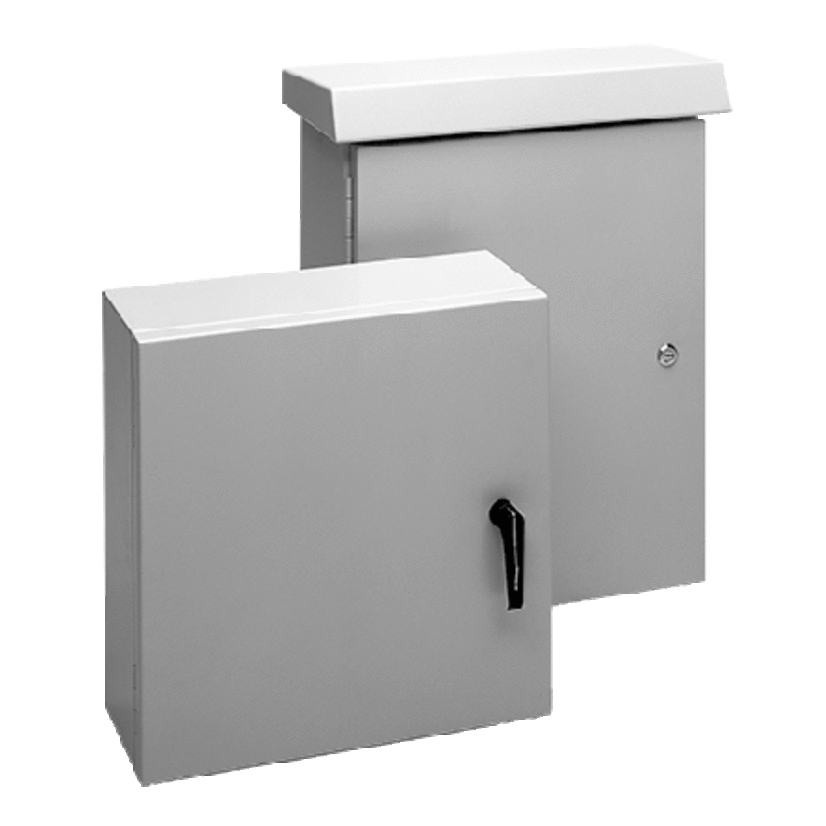 nVent HOFFMAN COMLINE® ECL404020 DCOM Enclosure, 15-3/4 in L x 15-3/4 in W x 7.87 in D, NEMA 4X/IP66 NEMA Rating, Aluminum