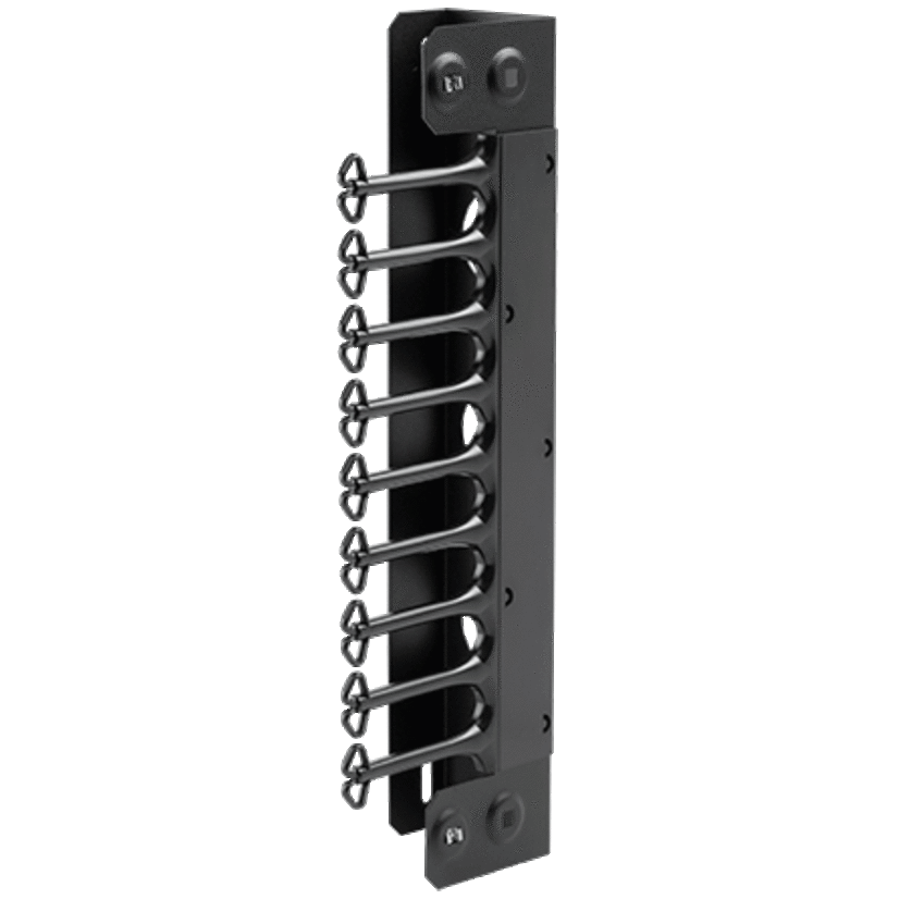 Hoffman ACCESSPLUS EWMC48 DWDH1 Vertical Cable Manager, Steel, Black