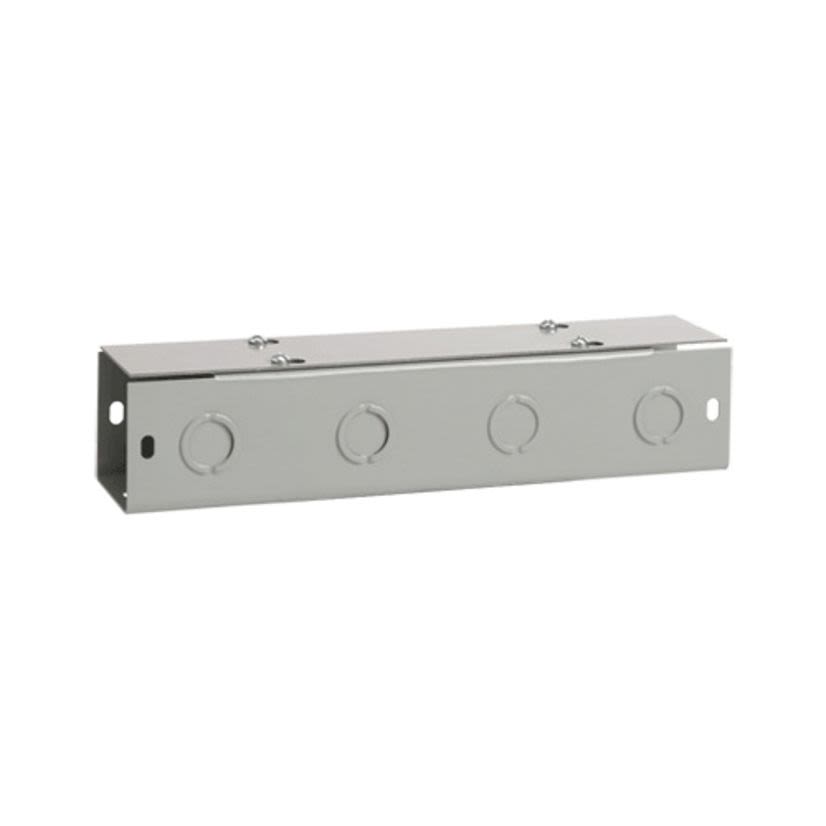 Hoffman F44T124GVP F40FC Lay-In Straight Section Wireway, 24 in L x 4 in W x 4 in H, Flat Cover, Steel