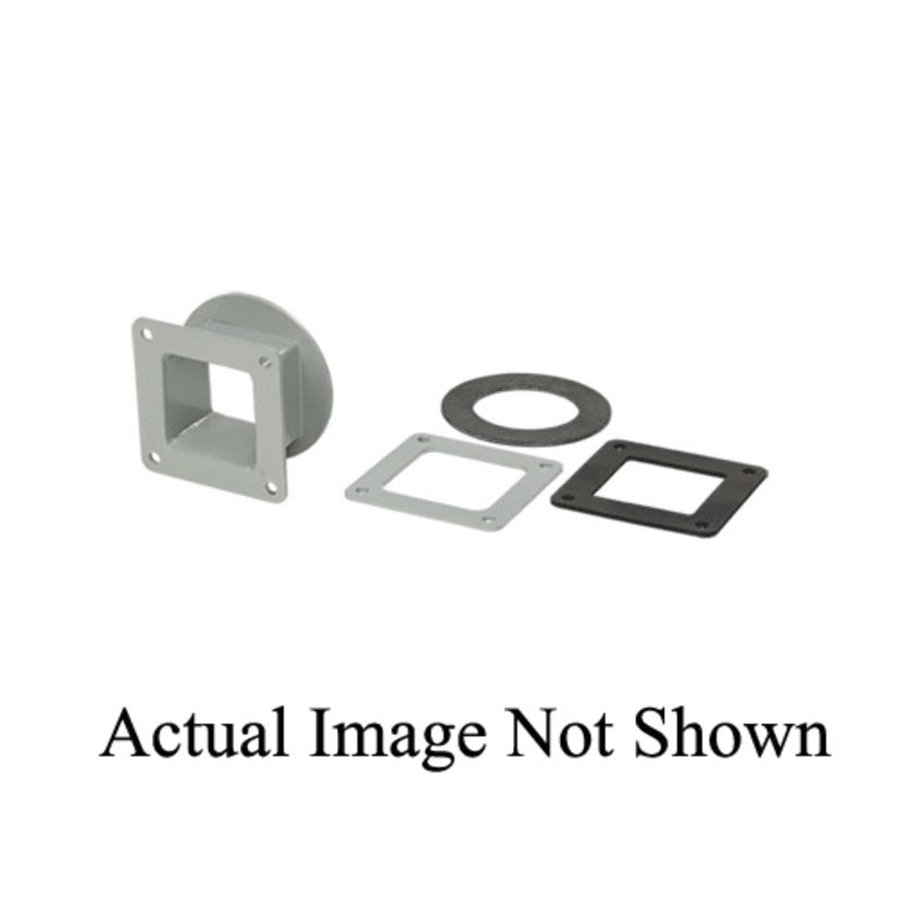 Hoffman F22WSC F20 Regular Swivel Nipple, For Use With 2-1/2 x 2-1/2 in NEMA 12 Feed-Through Wireway, Steel, Gray