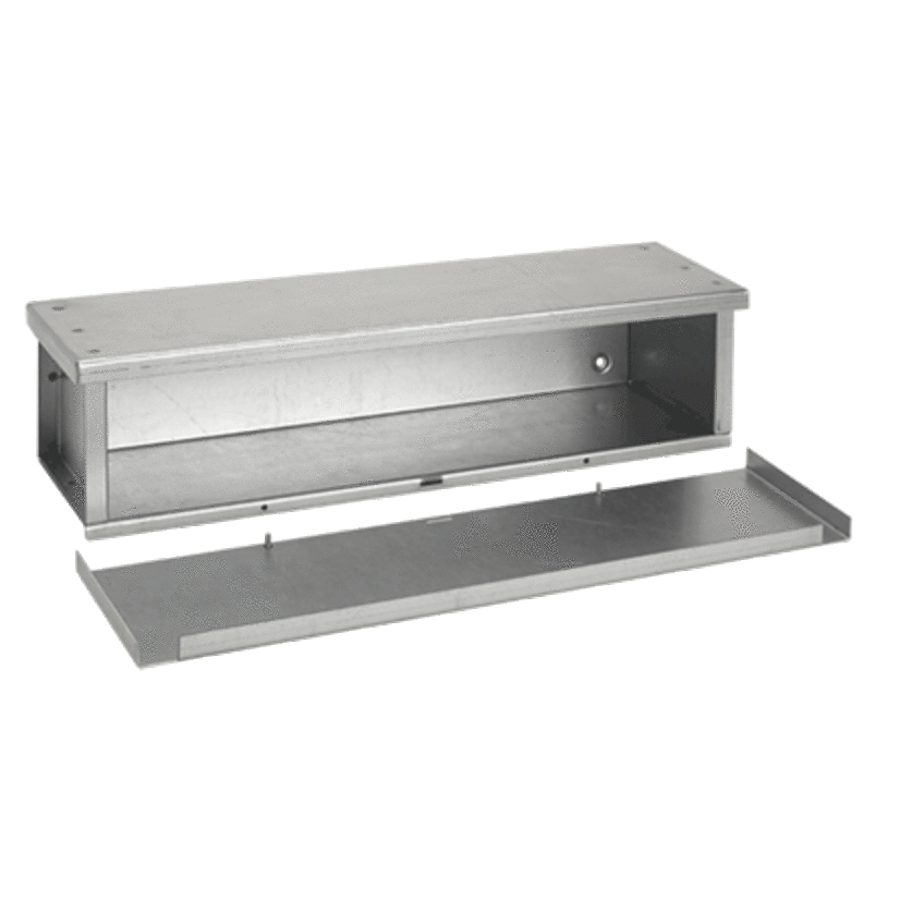 nVent HOFFMAN F1212116RTGV F40GT Econo Trough, 116 in L x 12 in W x 12 in H, Removable Cover, Steel