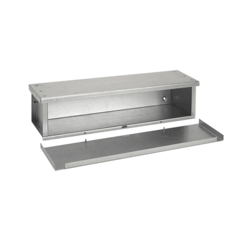 Hoffman F6660RTGV F40GT Econo Trough, 60 in L x 6 in W x 6 in H, Removable Cover, Steel