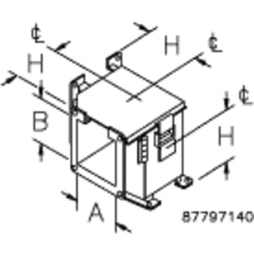 nVent HOFFMAN F44LE9AC Type 12 Outside Top Opening Hinged Cover Wireway Elbow, 90 deg Bend, Steel