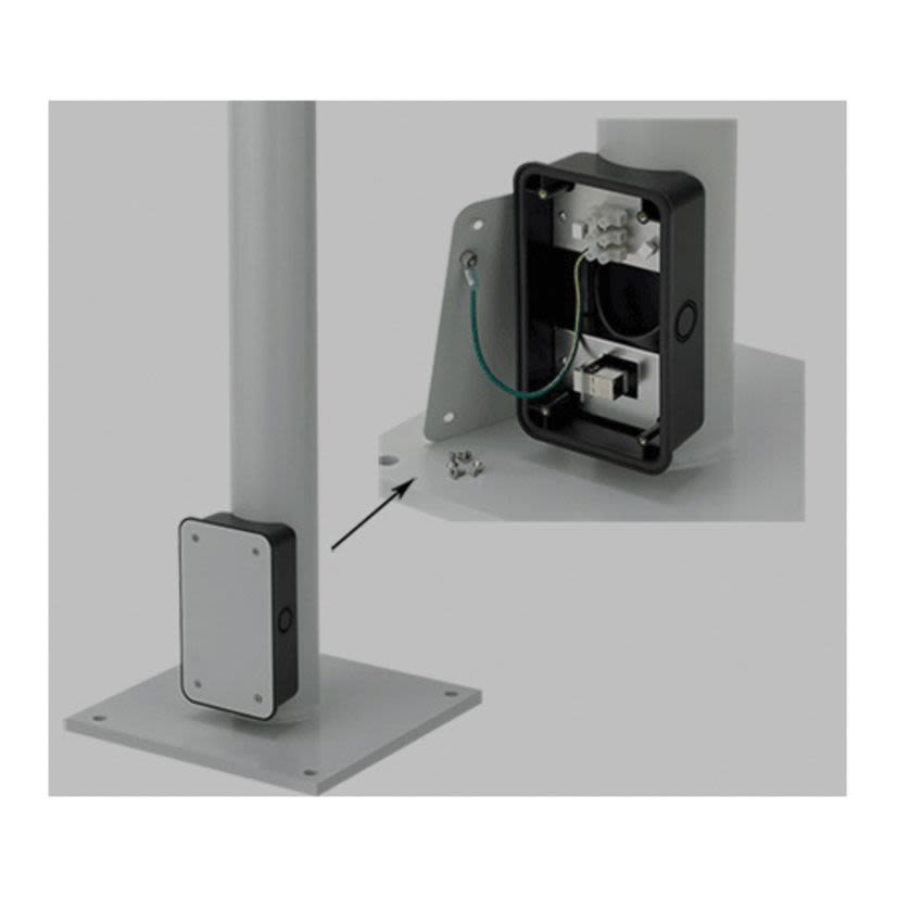 Hoffman SYSPEND FLOORPOST VM4 Floor Post With Junction Box, 11.9 in L x 11.9 in W x 74 in H, For Use With SYSPEND VL and VHD Motion Arms, Steel