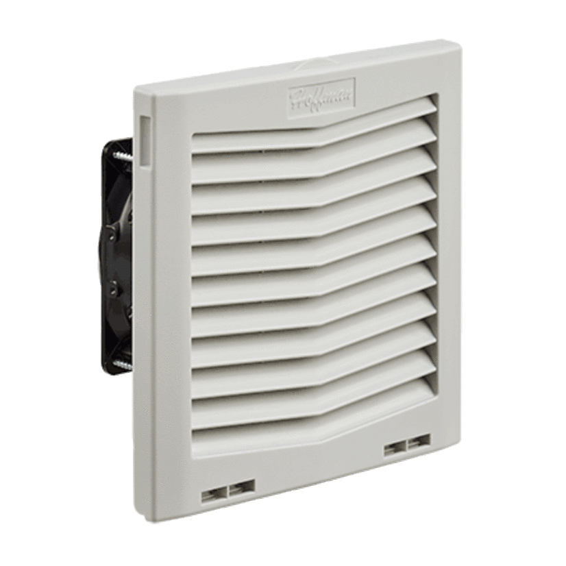 Hoffman HF0916414 MCLF Filter Fan, 115 V AC, 0.16/0.14 A, 11/10 W, 70 cfm, NEMA 12/IP54 Enclosure