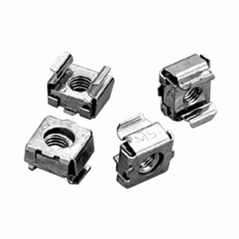 nVent HOFFMAN PM5CN Cage Nut Package, For Use With Square Hole Rack Angles, M5 Cage Nut, Steel, Silver