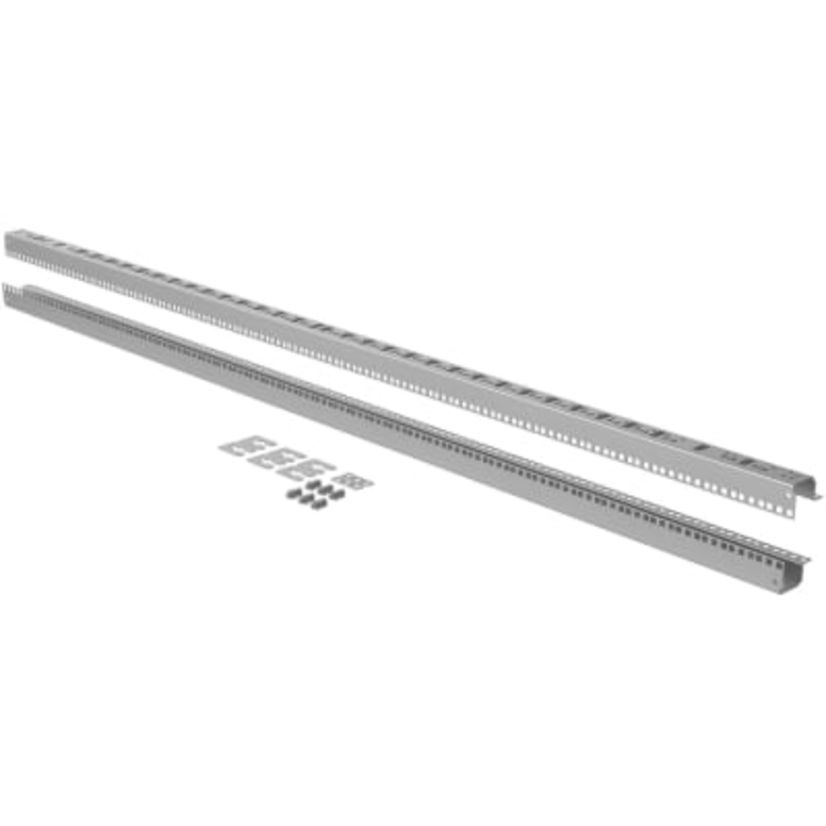 Hoffman ProLine G2 P2RA19T22 P40 Conductive Tapped Hole Rack Angle, 82.3 in H x 1.89 in W x 1.34 in D, For Use With 2200 mm H Frames, Steel