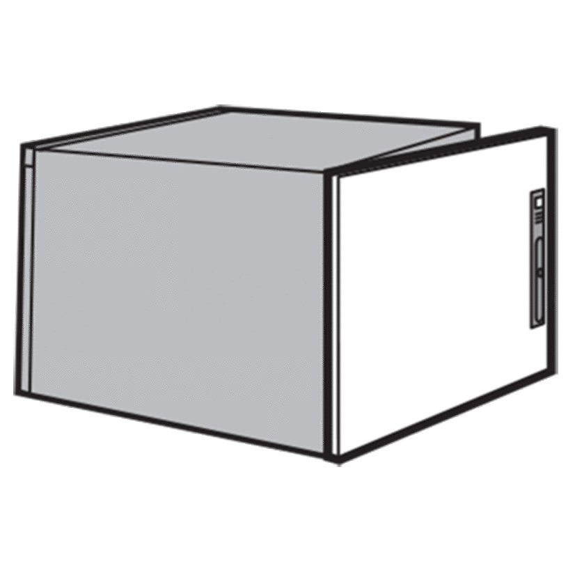 nVent HOFFMAN ProLine™ PDS7A8R P9 Enclosure Door, 31.17 in W x 0.87 in D, For Use With Rear of ProLine™ Sloped Tops, Steel