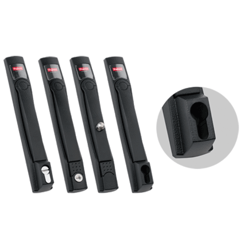 nVent HOFFMAN ProLine™ PFHPBL P20 Padlocking Flush Swing Handle, For Use With ProLine™ Modular Enclosure Doors, Steel, Black