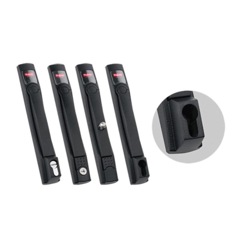 nVent HOFFMAN PFHDF Flush Handle With Screwdriver Defeater, Swing Handle, Steel