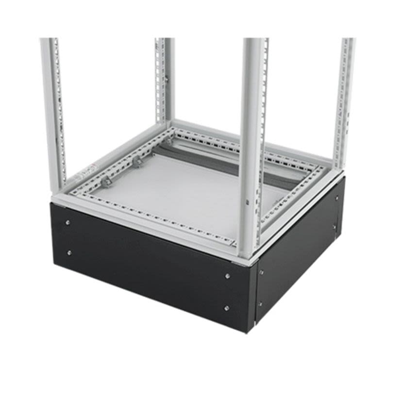nVent HOFFMAN ProLine™ PPB288 P20 Plinth Base, 200 mm H x 799 mm W x 759 mm D, For Use With ProLine™ 800 x 800 mm Modular Enclosure Frames, Steel, Black