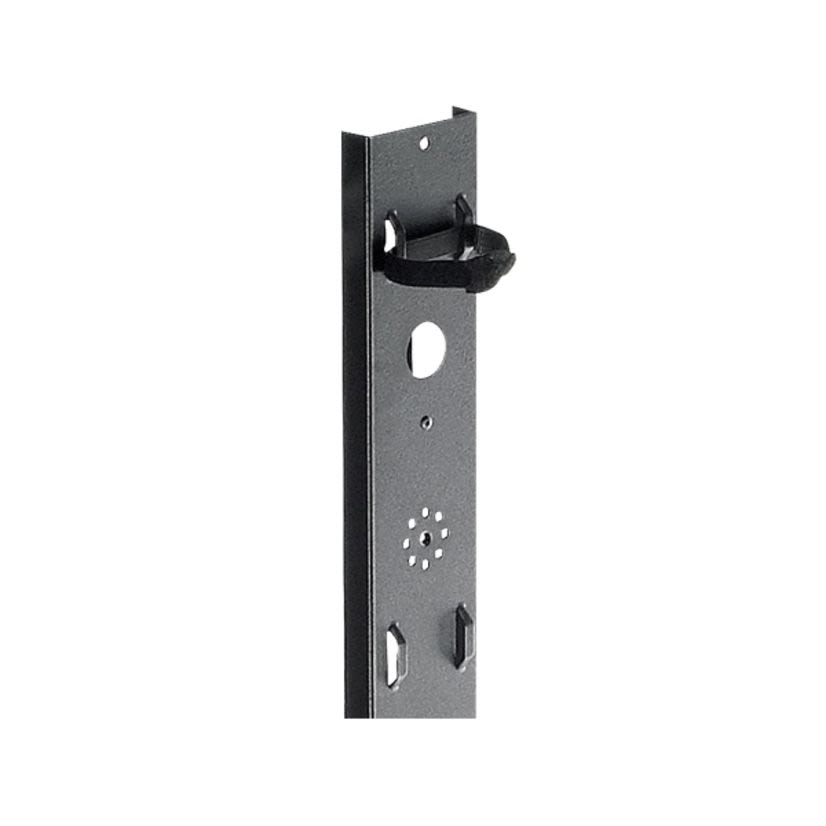 nVent HOFFMAN ProLine PVCMTD20 DPY Vertical Tie Down Cable Manager, 74.47 in H x 2.99 in W x 0.77 in D, Steel, Black