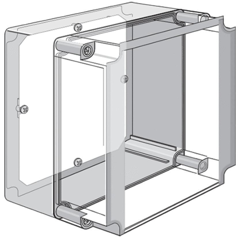 Hoffman QLINE Q1813PE Q41Y Enclosure Panel, 3.86 in W x 5.83 in H, Steel